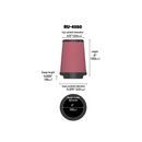 K&N ユニバーサルフィルター | 取付内径 102 mm | K&N : RU-4550