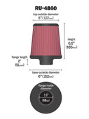 K&N ユニバーサルフィルター | 取付内径 64 mm | K&N : RU-4860
