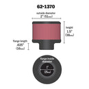 K&N ユニバーサルフィルター | 取付内径 25 mm | K&N : 62-1370