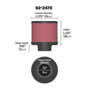 K&N ユニバーサルフィルター | 取付内径 8 mm | K&N : 62-2470