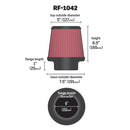 K&N ユニバーサルフィルター | 取付内径 152 mm | K&N : RF-1042